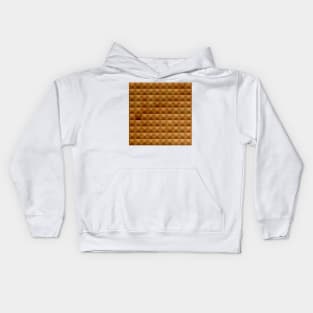 Bronze Brown Abstract Low Polygon Background Kids Hoodie